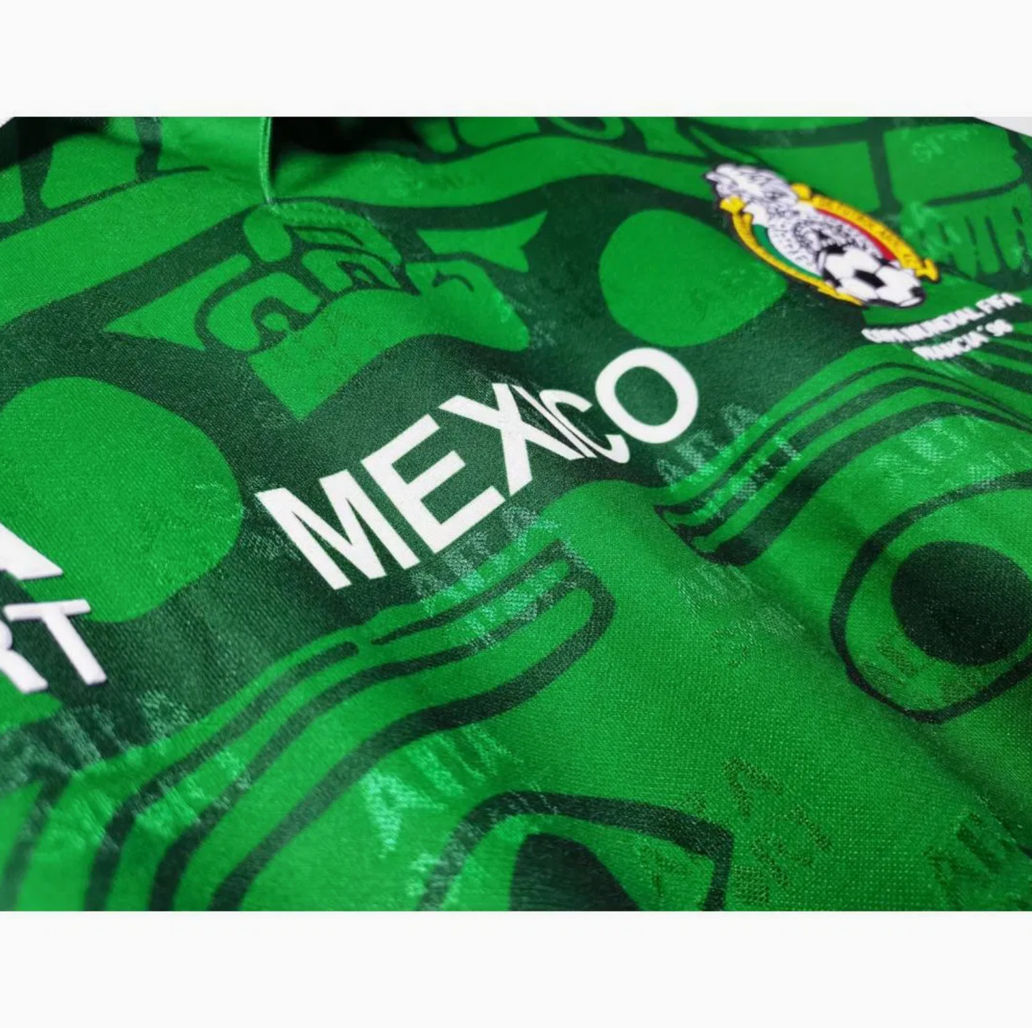 1998 Mexico Home Shirt - Throwback Retro Player Edition