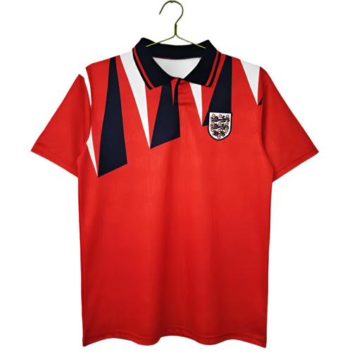 England 1992 Away Retro Jersey - Red Edition