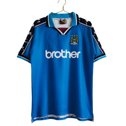 Manchester City Home Shirt from 1977-1998 Season - Retro Player Version