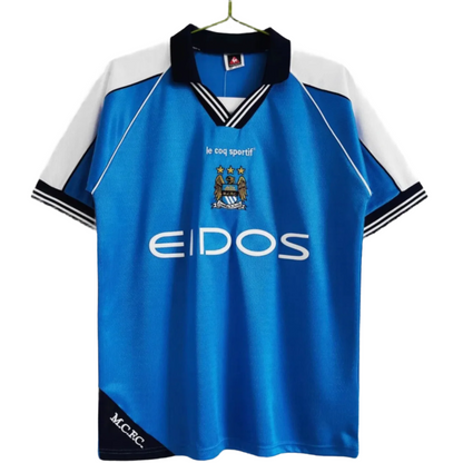 1999-2001 Manchester City Hemmatröja – Retro Player Version