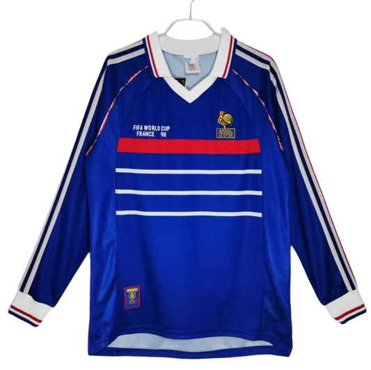 1998 Frankrike Hemmatröja – Retro Long Sleeve Version