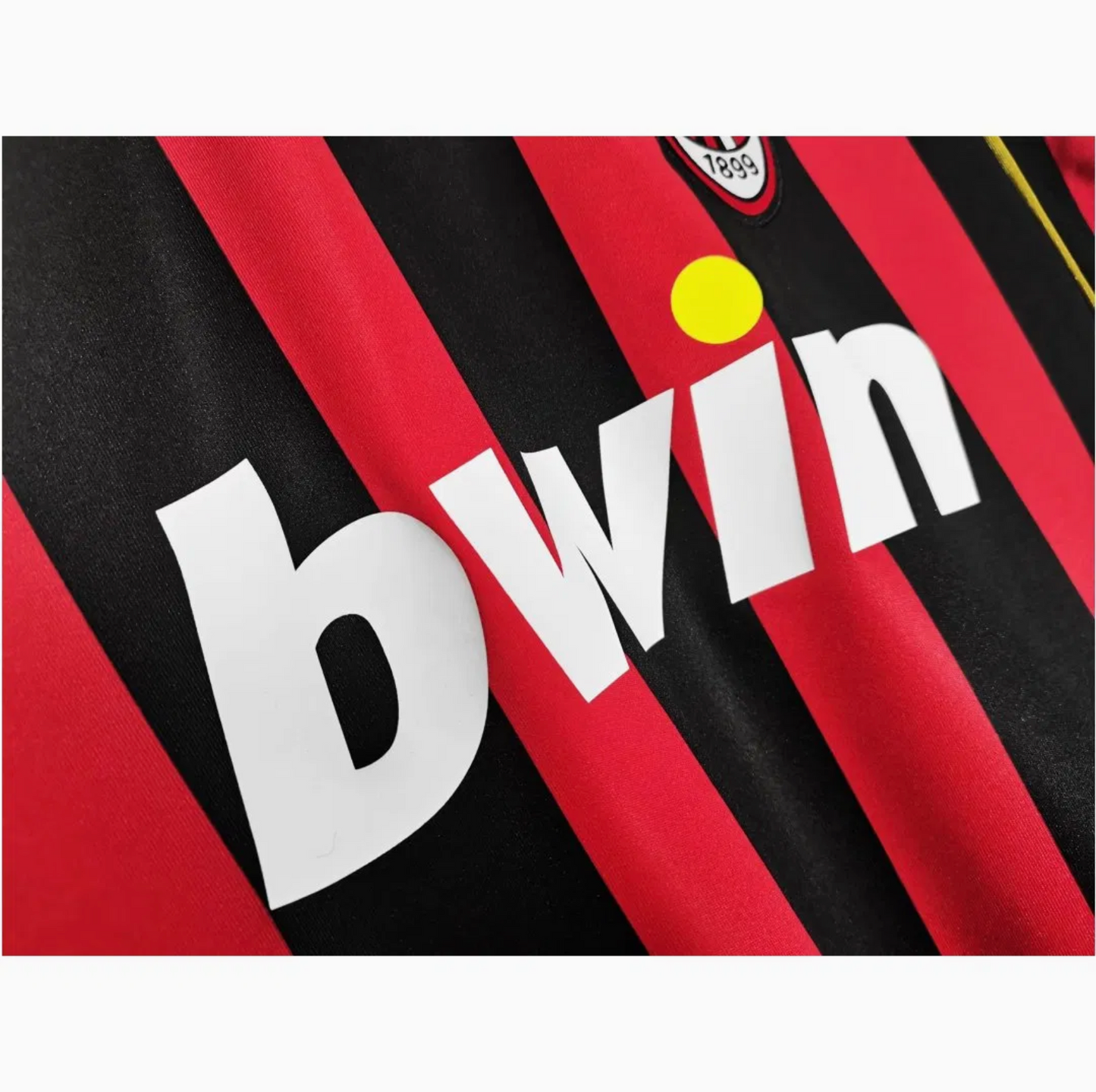 2006-2007 AC Milan Home Shirt - Retro Long Sleeve Version