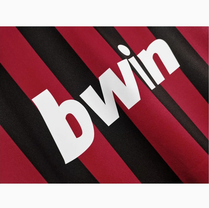 2009-2010 AC Milan Home Shirt - Retro Long Sleeve Version