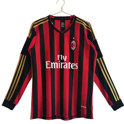 2013-2014 AC Milan Hemmatröja – Retro Long Sleeve Version