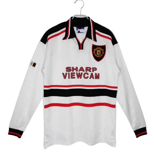 1998-1999 Manchester United Away Shirt - Retro Version Long Sleeve