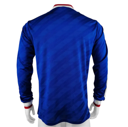 1988 Manchester United Away Shirt - Retro Version Long Sleeve