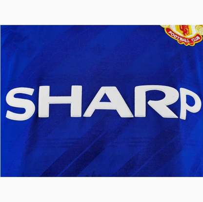 1988 Manchester United Away Shirt - Retro Version Long Sleeve