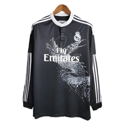 2014-2015 Madrid Black - Retro Long Sleeve