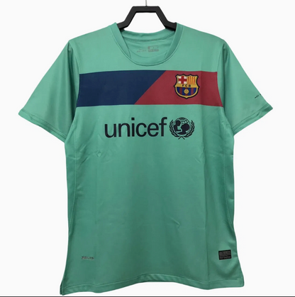 Barcelona 10/11 Away Retro Player Version - Green Edition