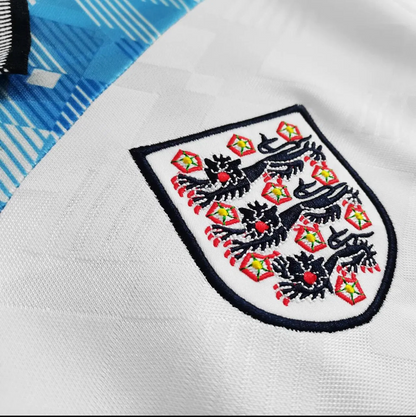 1990 Season Retro England Football Jersey - Vintage Edition 