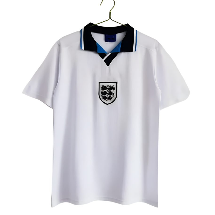 1996 Season Retro England Short Sleeve Football Jersey - Classic Edition