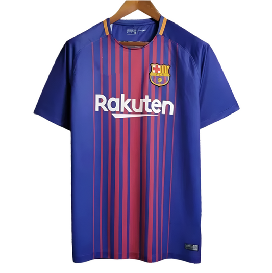 FC Barcelona 17/18 Home Shirt - Retro Short Sleeve Edition