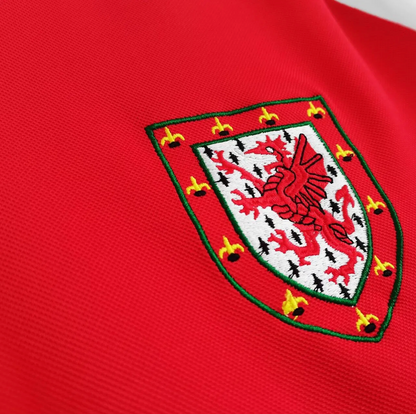 Wales Red Retro Football Jersey - 1982 Edition