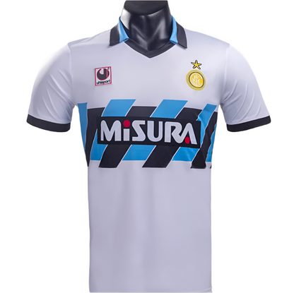 Inter Milan 1990-1991 Away Retro Football Jersey - Misura Edition