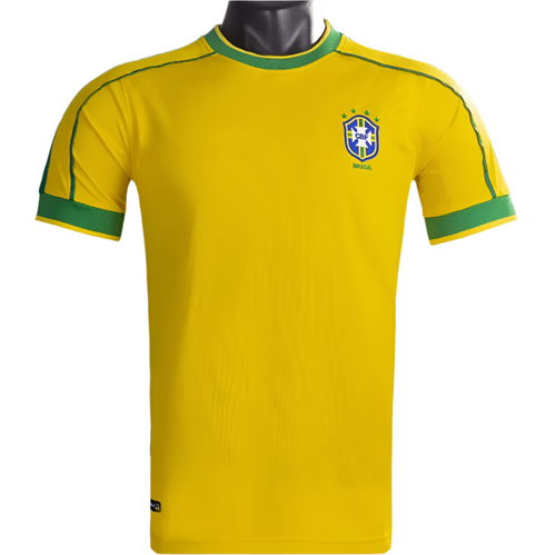 1998 Brazil Home Retro Football Jersey