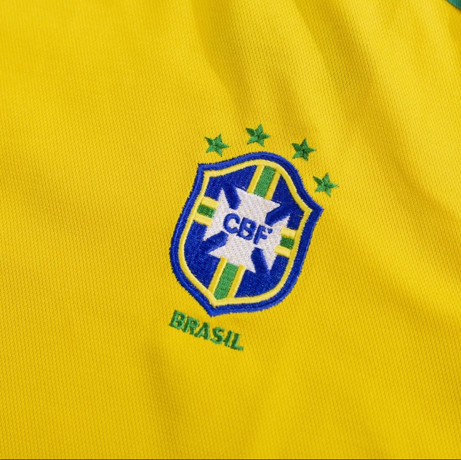 1998 Brazil Home Retro Football Jersey