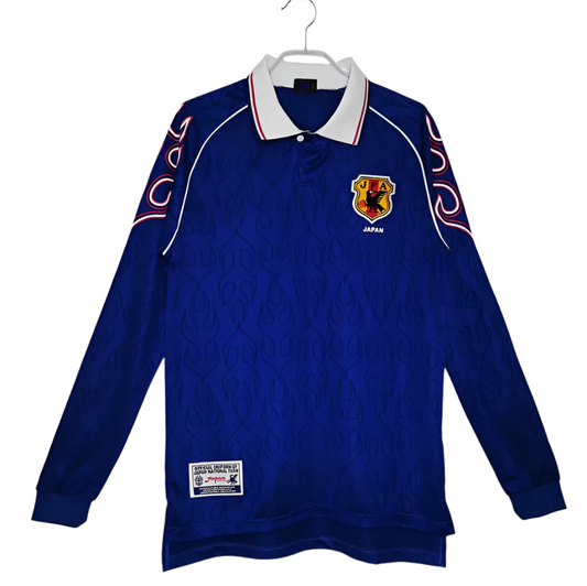 1998 Season Retro Japan Team Long Sleeves Football Jersey