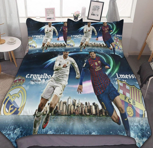 Ronaldo/Messi - Soccer Duvet Cover