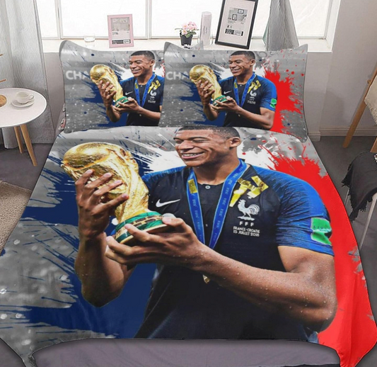 Mbappé World Cup Final - Soccer Duvet Cover